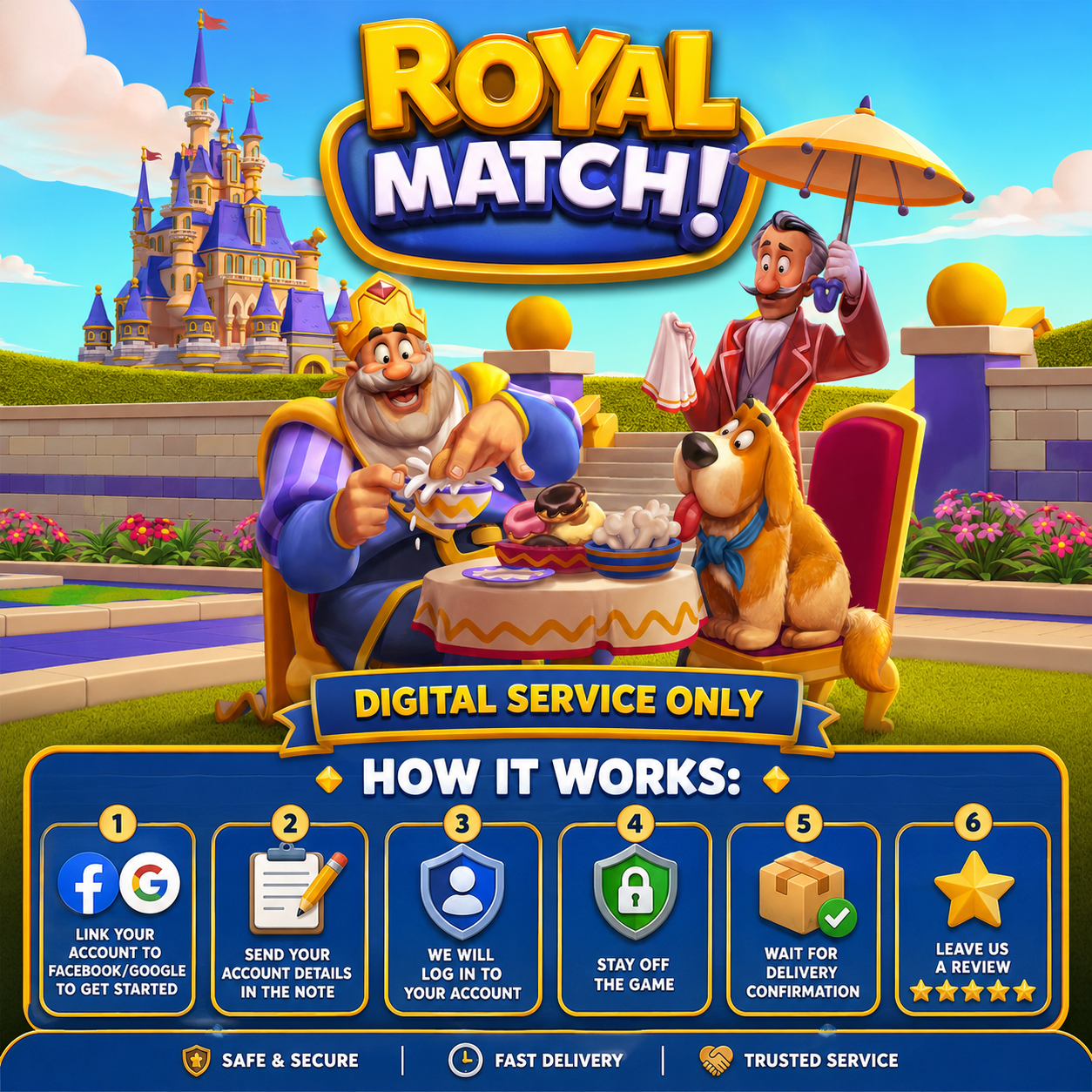 Royal Match Bundle – Coins, Stars & Boosters
