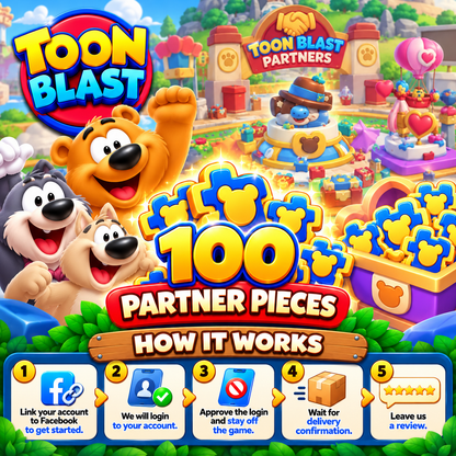 Toon Blast Event Pieces - Partner & Space Miner Pieces