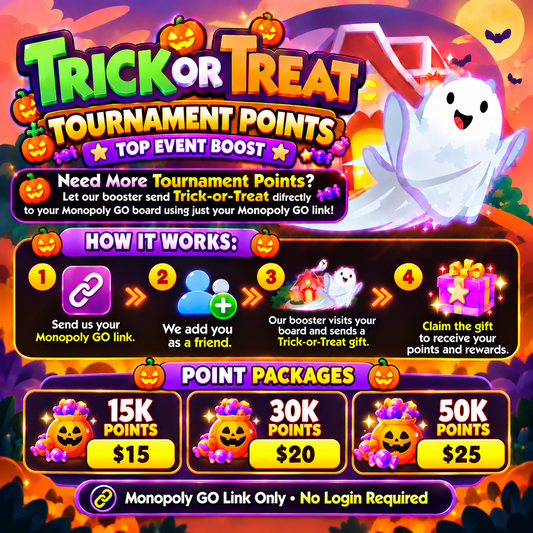 Monopoly GO Trick or Treat Points - Top Event Boost